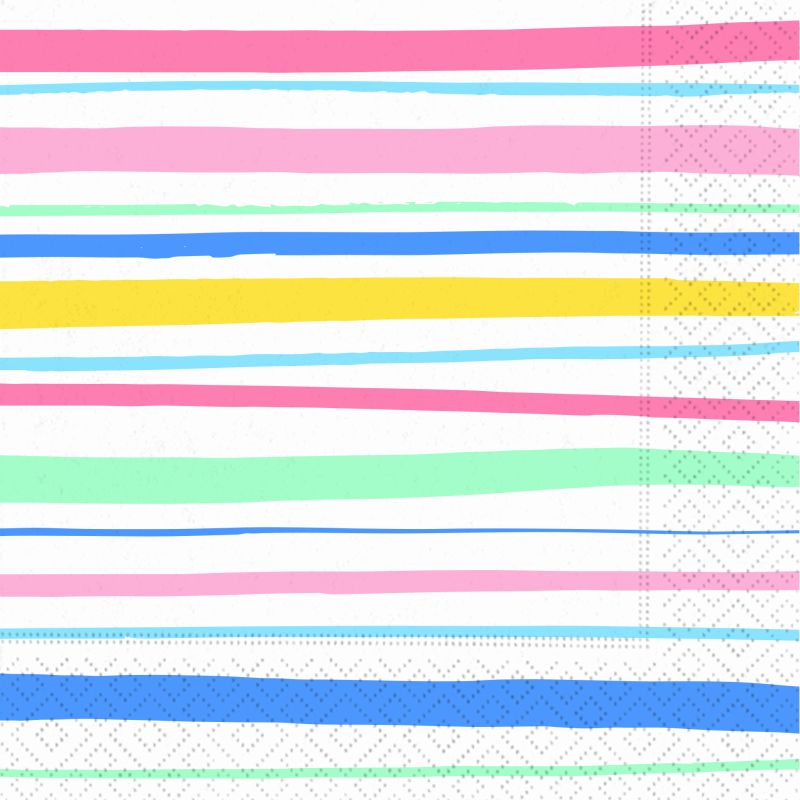 Happy Stripes And Dots Napkin- Luncheon