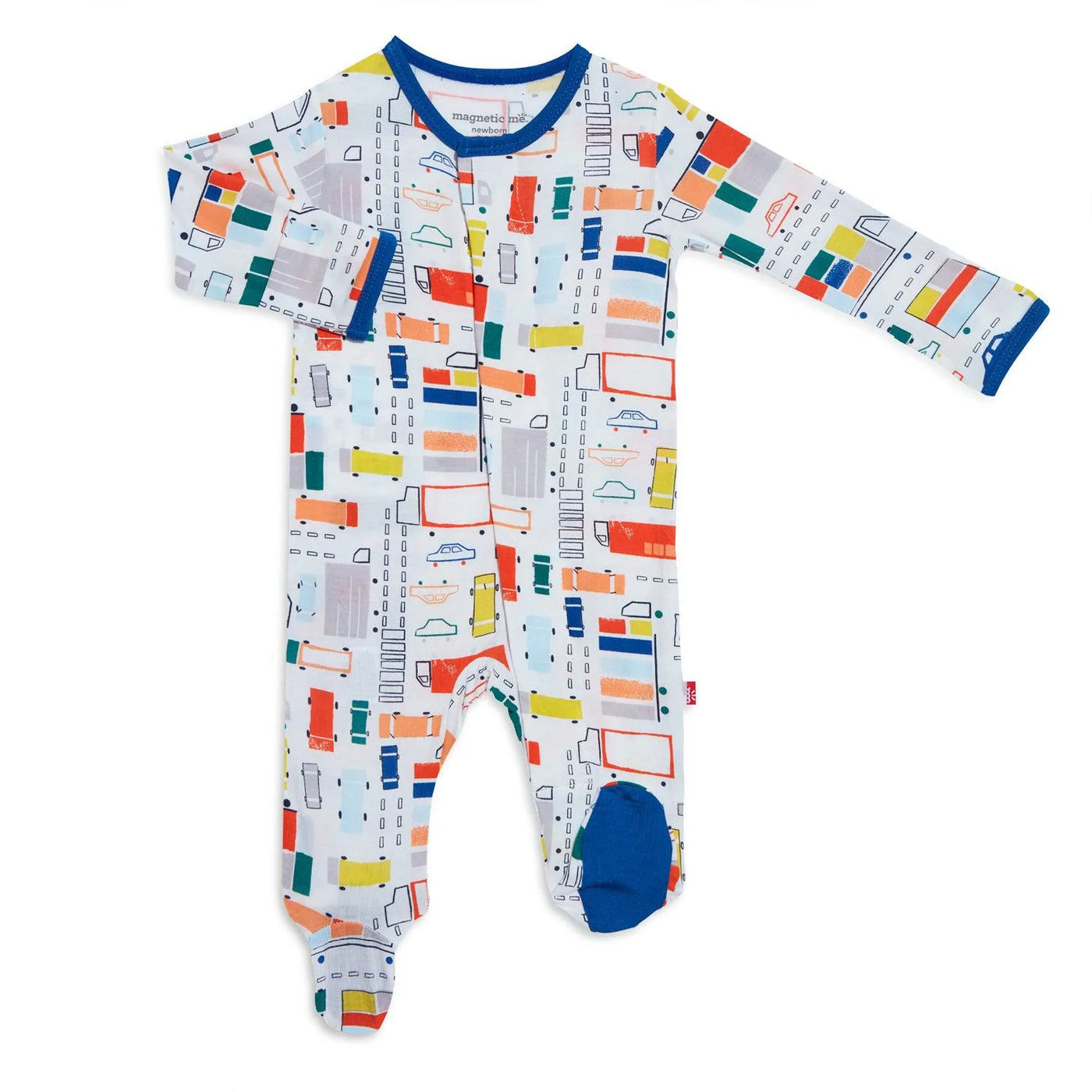 Traffic jammies modal magnetic footie