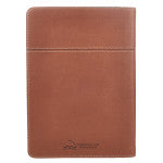 Words of Jesus For Men Saddle Tan Faux Leather Devotional