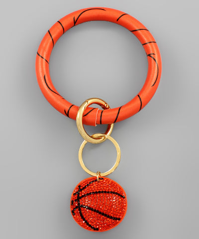 Basketball Sports Theme Keychain Bracelet