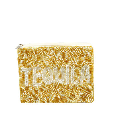 TEQUILA Beaded Coin Pouch