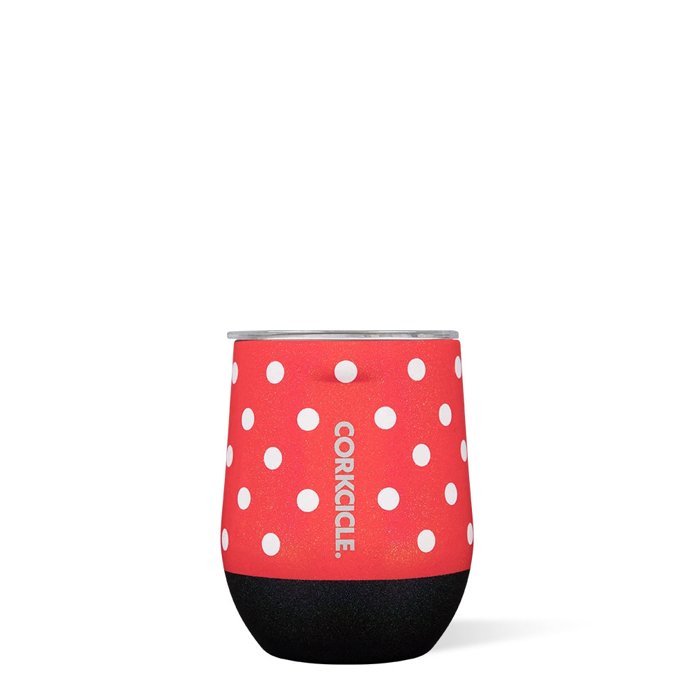 Stemless- 12oz Disney Minnie- Red Polka Dot