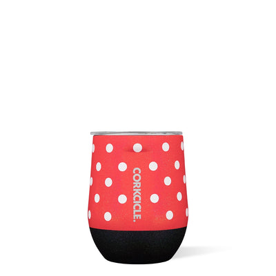 Stemless- 12oz Disney Minnie- Red Polka Dot