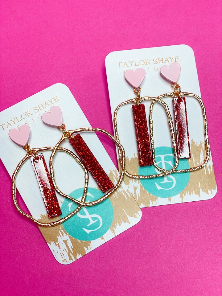 LUV U Stick Hoops - Round