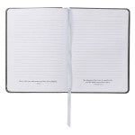 The World's Best Dad Handy-Sized Gray Faux Leather Journal