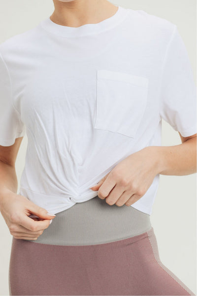 Twisted Front Crop Top