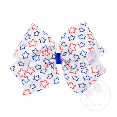 King Patriotic Assorted Print Bows
