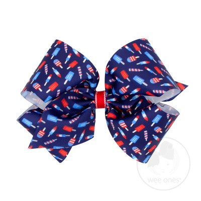 King Patriotic Assorted Print Bows