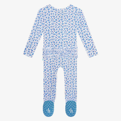 Andina Ruffled Zipper Footie