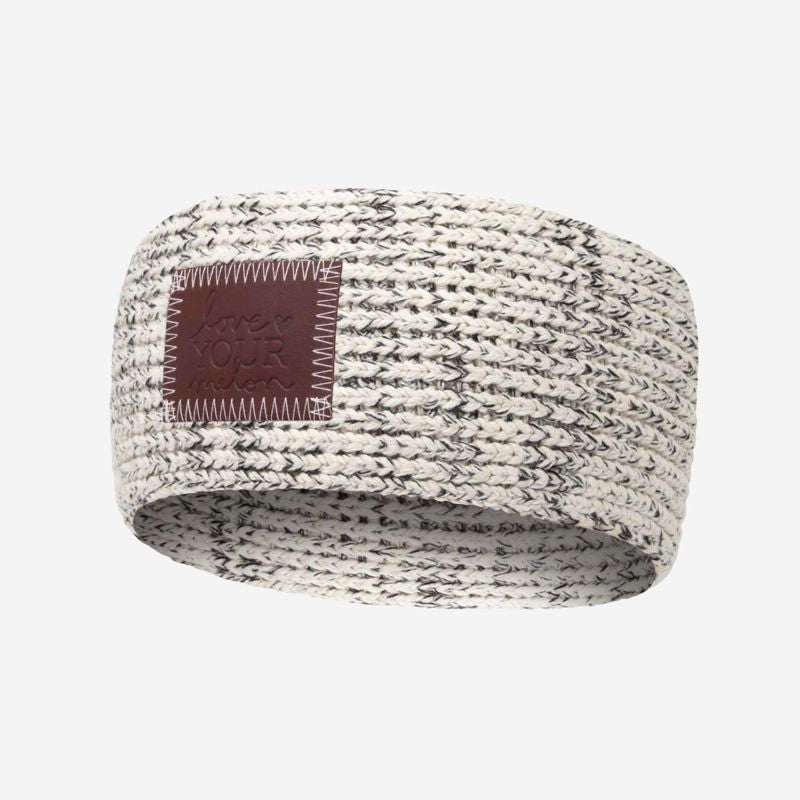 Black Speckled Knit Headband