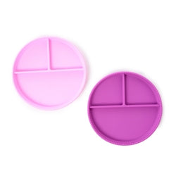 Light Pink/Purple CB EAT by Chewbeads Silicone Plates- Set of 2