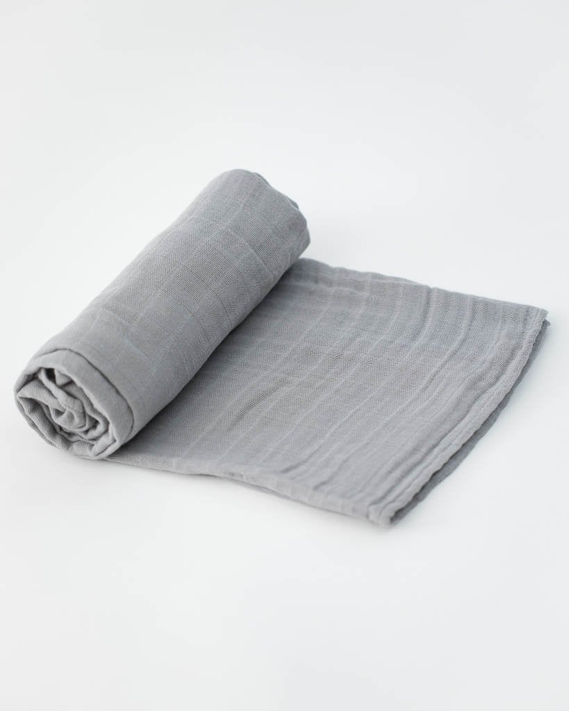 Cotton Muslin Swaddle Single- Nickel