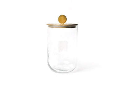 HE Mini Wooden Lid Glass Jar