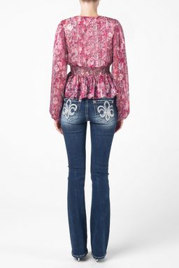 Ruffle Print Top