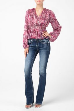 Ruffle Print Top