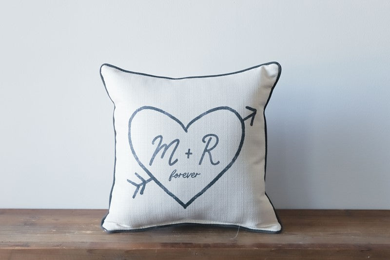 Arrow Initial Pillow -Customizable