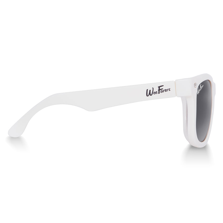 Polarized WeeFarers Sunglasses- White