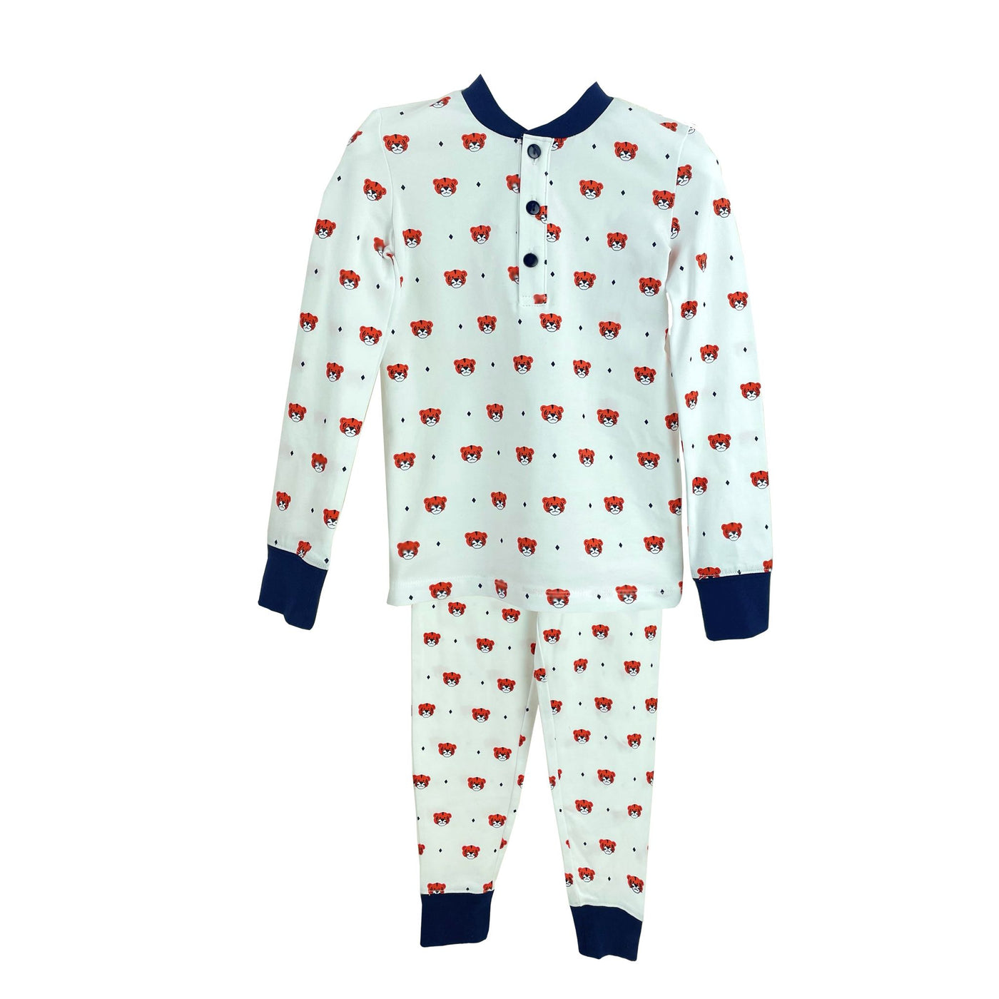 Navy/Orange Tigers Pajama Set