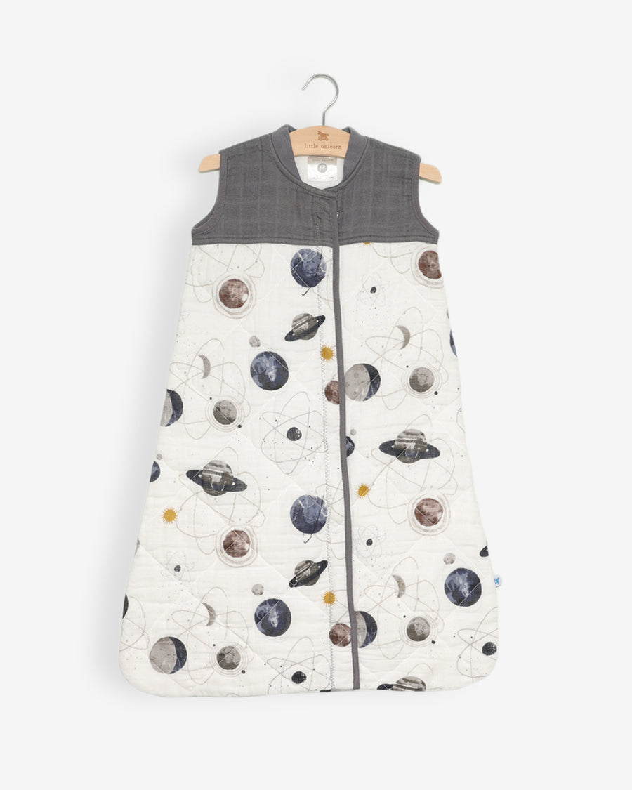Cotton Muslin Quilted Sleep Bag - Planetary
