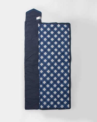Outdoor Blanket 5x7- Navy Plaid