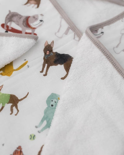 Cotton Hooded Towel & Wash Cloth- Woof
