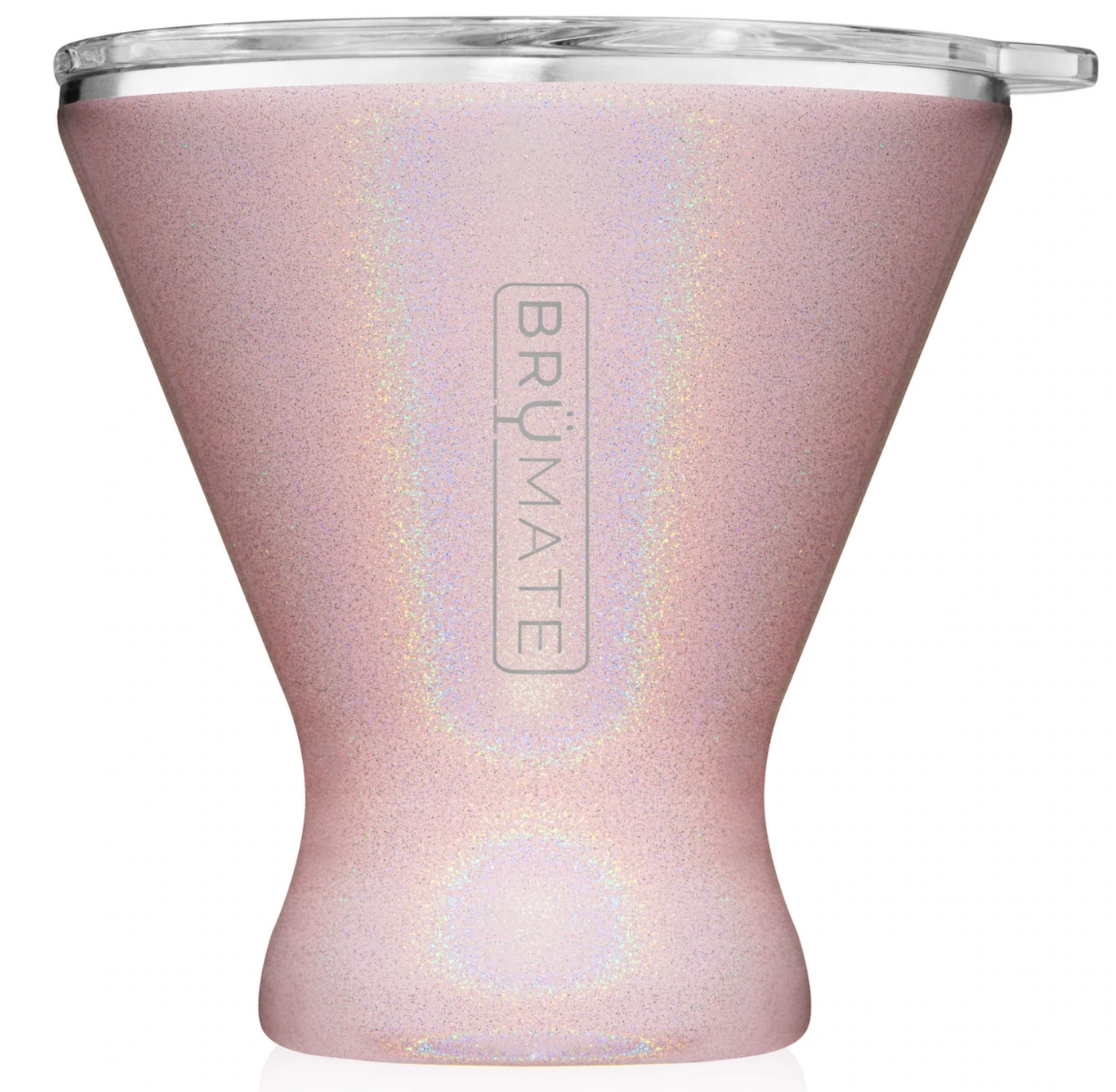 MargTini 10oz Martini/ Margarita Tumbler- Glitter Blush