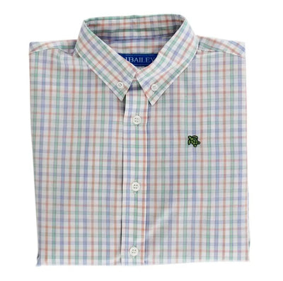 Roscoe Button Down Shirt- Sunkist Plaid