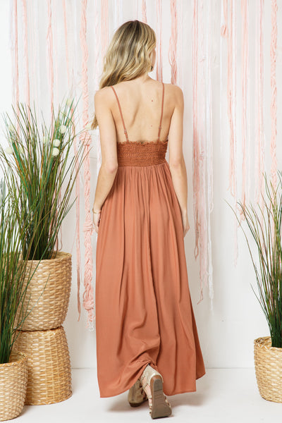 Open Back Crochet Maxi Dresses