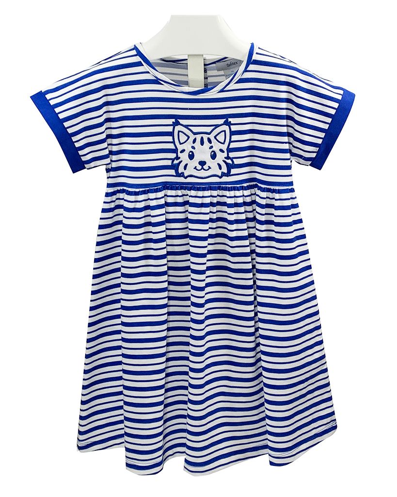 Blue/White Stripe Empire Dress