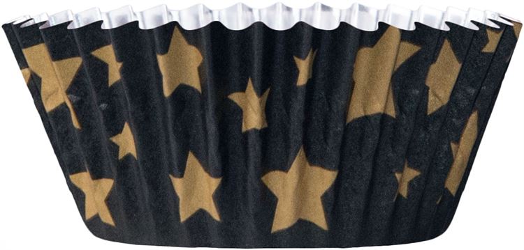 Gold Stars Cupcake Liner
