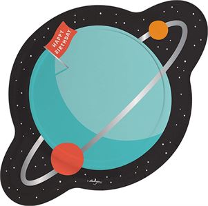 Outer Space Adventure Plate- Dinner- Shaped