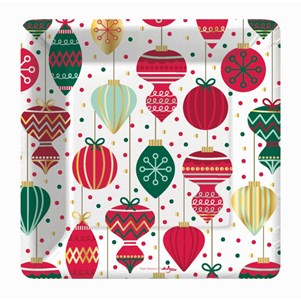 Holiday Dinner Plates- Square