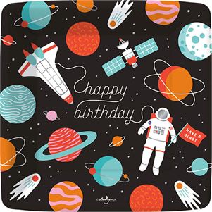 Outer Space Adventure Plate- Dessert-Square
