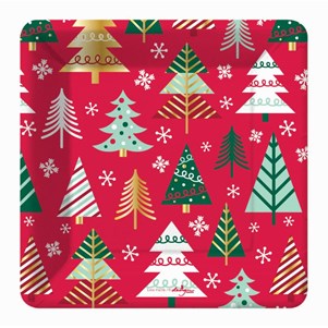 Holiday Dessert Plates- Square