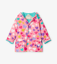 Colorful Hearts Color Changing Raincoat