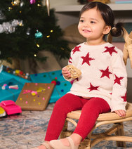 Holiday Stars Sweater Dress