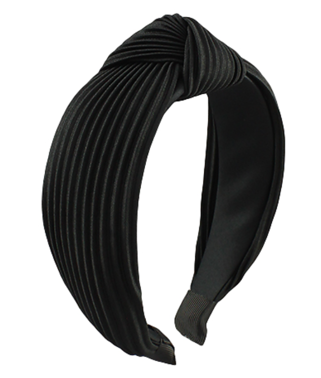 Black Wrinkle Style Knot Headband