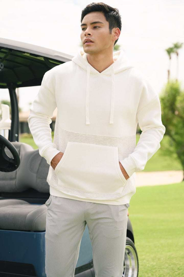 Men's Half Quilted Hoodie