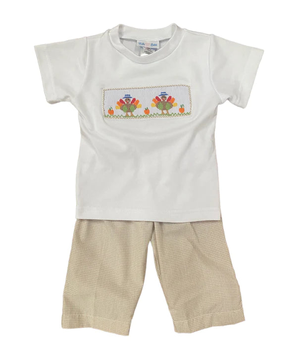 Lulu Bebe Smocked Turkey Pant Set
