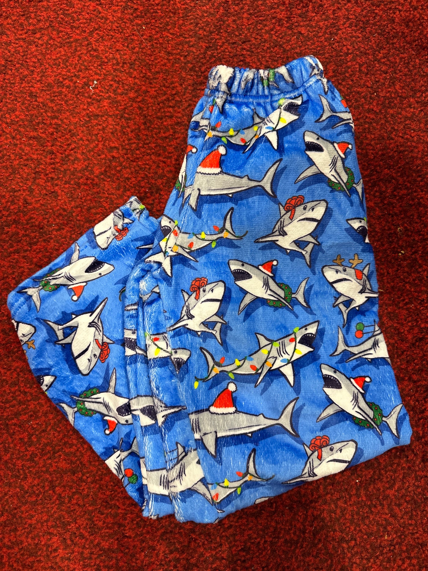Great White Christmas Plush Pants