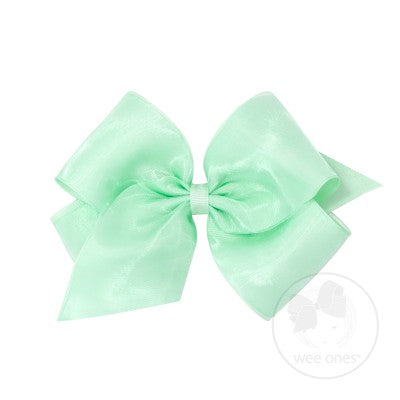 Medium Grosgrain Organza Overlay Bow