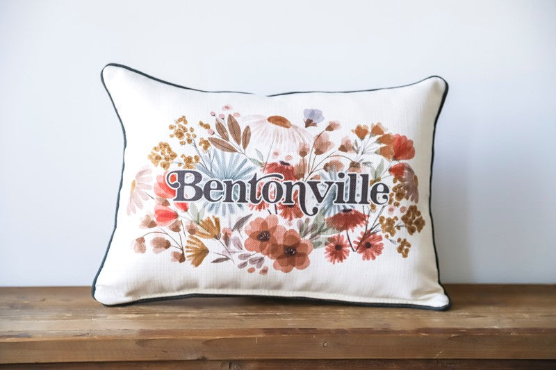CHARMING FLORAL FALL HOMETOWN PILLOW