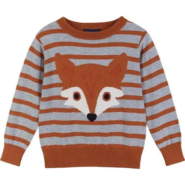 Orange Fox Sweater