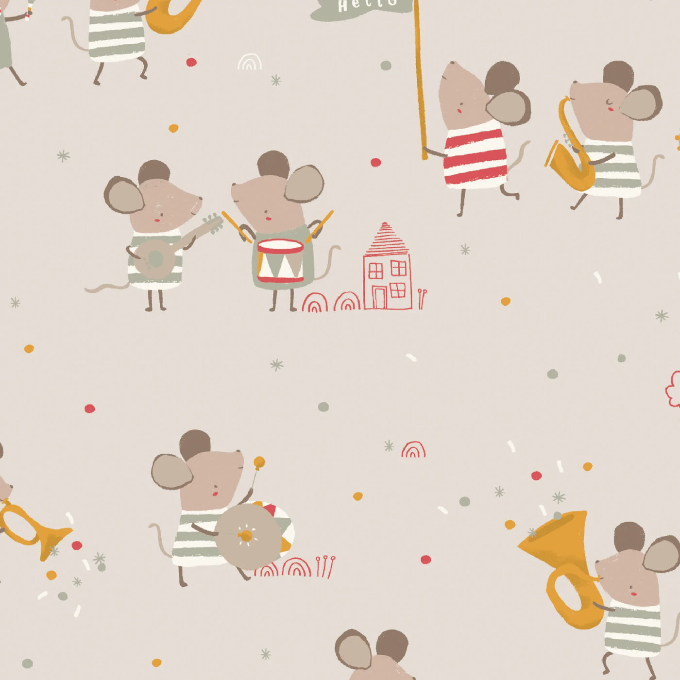Of Mice & Band Gown & Hat Set