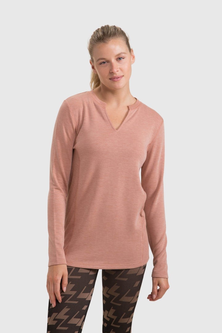 Long-Sleeve Paneled Top