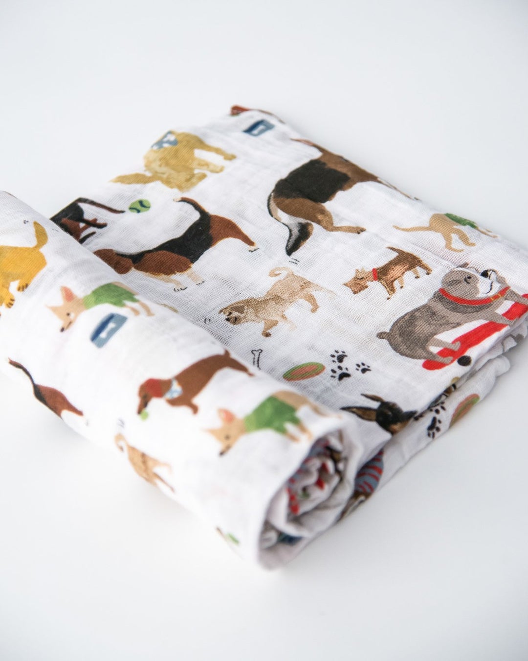 Cotton Muslin Swaddle Single- Woof