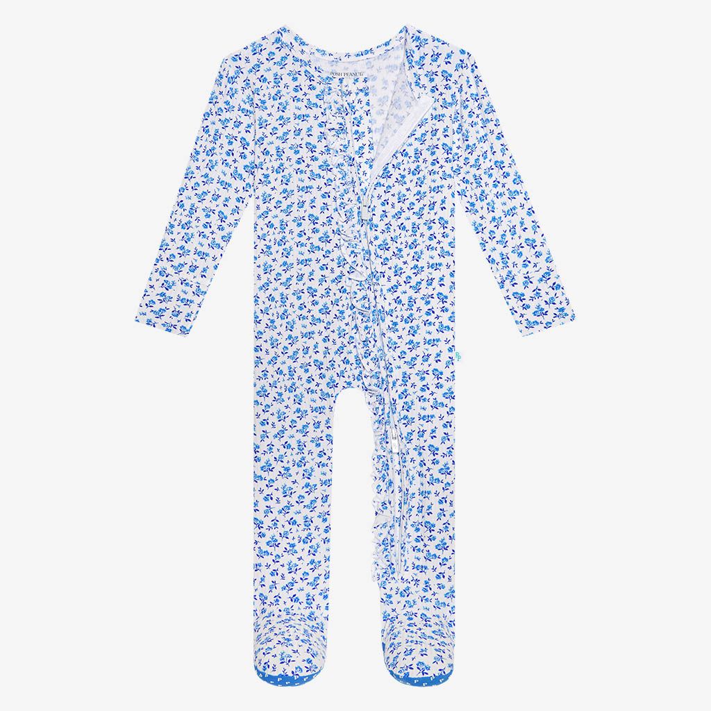 Andina Ruffled Zipper Footie