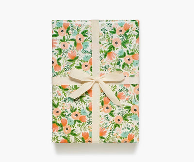 Continuous Roll of Wrapping Paper in Wildflower